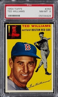 1954 Topps #250 Ted Williams – PSA NM-MT 8
